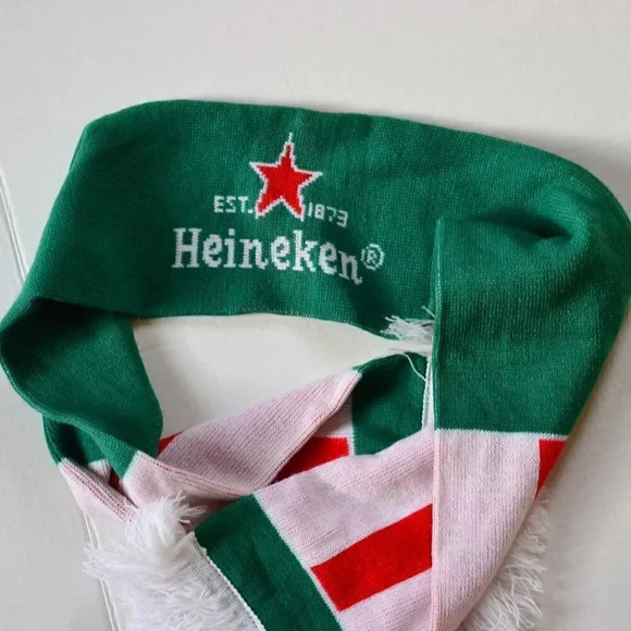 Vtg Heineken  Beer Scarf - Picture 1 of 7